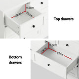 Darrahopens Furniture > Bedroom > Dressers Artiss 7 Chest of Drawers Dresser Table White