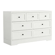 Darrahopens Furniture > Bedroom > Dressers Artiss 7 Chest of Drawers Dresser Table White