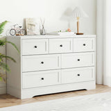 Darrahopens Furniture > Bedroom > Dressers Artiss 7 Chest of Drawers Dresser Table White
