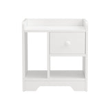Darrahopens Furniture > Bedroom > Dressers Artiss Bedside Table Drawer Nightstand Side End Table Storage Open Shelf White