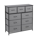 Darrahopens Furniture > Bedroom > Dressers Artiss Chest of 9 Drawers Storage Dresser Tallboy Dark Grey