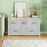 Darrahopens Furniture > Bedroom > Dressers Black Chest of 5 Drawers Storage Cabinet Dresser Unit for Living Room or Bedroom In Australia - Darrahopens
