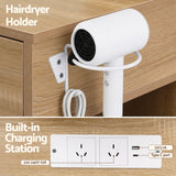Darrahopens Furniture > Bedroom > Dressing Vanity & Dressing Tables Artiss Dressing Table LED Vanity Desk Set Stool Wood