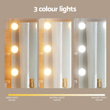 Darrahopens Furniture > Bedroom > Dressing Vanity & Dressing Tables Artiss Dressing Table Set Stool 10 Led Bulbs Wood