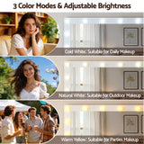 Darrahopens Furniture > Bedroom > Dressing Vanity & Dressing Tables Artiss Dressing Table Vanity Desk Set LED Bulbs RGB Light White