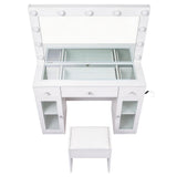 Darrahopens Furniture > Bedroom > Dressing Vanity & Dressing Tables Artiss Dressing Table Vanity Desk Set LED Bulbs RGB Light White