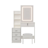 Darrahopens Furniture > Bedroom > Dressing Vanity & Dressing Tables Artiss Dressing Table Vanity Desk Set Stool Led White