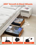 Darrahopens Furniture > Bedroom > Dressing Vanity & Dressing Tables VEVOR Under Bed Storage with Wheels, 650 x 460 x 180 mm Underbed Containers, Underbed Shoes Organizer with Lockable Wheels, Rolling Under the Bed Storage Bins for Clothes, Shoes, Blankets, 2 Pack