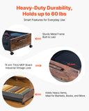 Darrahopens Furniture > Bedroom > Dressing Vanity & Dressing Tables VEVOR Under Bed Storage with Wheels, 650 x 460 x 180 mm Underbed Containers, Underbed Shoes Organizer with Lockable Wheels, Rolling Under the Bed Storage Bins for Clothes, Shoes, Blankets, 2 Pack
