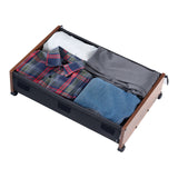 Darrahopens Furniture > Bedroom > Dressing Vanity & Dressing Tables VEVOR Under Bed Storage with Wheels, 650 x 460 x 180 mm Underbed Containers, Underbed Shoes Organizer with Lockable Wheels, Rolling Under the Bed Storage Bins for Clothes, Shoes, Blankets, 2 Pack