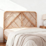 Darrahopens Furniture > Bedroom > Headboards Artiss Bed Headboard Double Bedhead Rattan - FRED Pine
