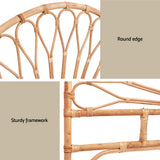 Darrahopens Furniture > Bedroom > Headboards Artiss Bed Headboard Double Bedhead Rattan - MARI Pine