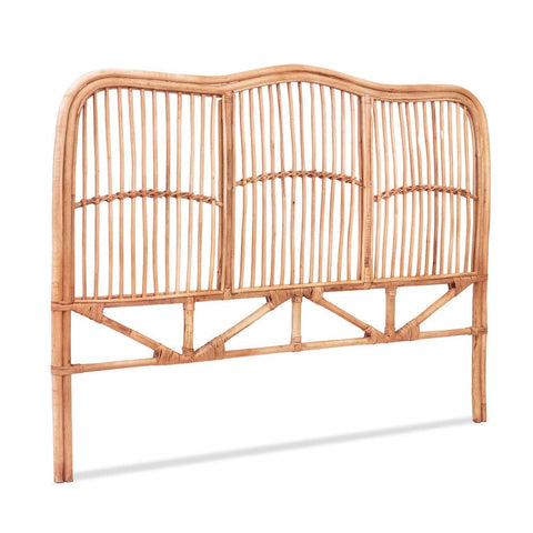 Darrahopens Furniture > Bedroom > Headboards Artiss Bed Headboard Double Bedhead Rattan - NERO Pine