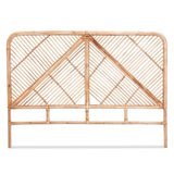 Darrahopens Furniture > Bedroom > Headboards Artiss Bed Headboard Queen Bedhead Rattan - FRED Pine