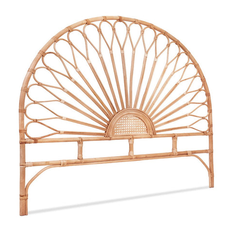 Darrahopens Furniture > Bedroom > Headboards Artiss Bed Headboard Queen Bedhead Rattan - MARI Pine