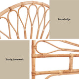 Darrahopens Furniture > Bedroom > Headboards Artiss Bed Headboard Queen Bedhead Rattan - MARI Pine