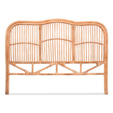 Darrahopens Furniture > Bedroom > Headboards Artiss Bed Headboard Queen Bedhead Rattan - NERO Pine