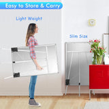 Darrahopens Furniture > Bedroom > Headboards CARLA HOME Whiteboard Easel Portable Magnetic Dry Erase Board with Adjustable Tripod Stand & Height Adjustable for Office & Home (90x60cm)