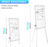 Darrahopens Furniture > Bedroom > Headboards CARLA HOME Whiteboard Easel Portable Magnetic Dry Erase Board with Adjustable Tripod Stand & Height Adjustable for Office & Home (90x60cm)
