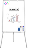 Darrahopens Furniture > Bedroom > Headboards CARLA HOME Whiteboard Easel Portable Magnetic Dry Erase Board with Adjustable Tripod Stand & Height Adjustable for Office & Home (90x60cm)