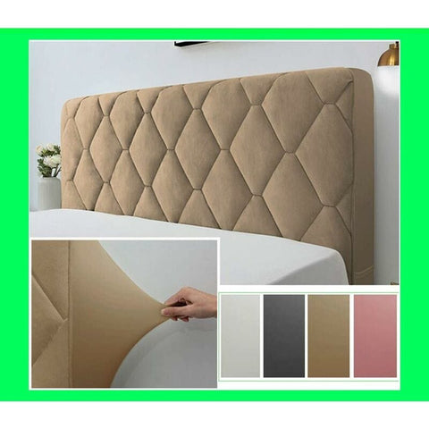 Darrahopens Furniture > Bedroom > Headboards Headboard Cover, Bed Head Cover Protector Decorative Slipcover Bedroom Thickened Soft Pack Dustproof Stretch