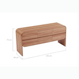 Darrahopens Furniture > Bedroom Olga Natural 6 Chest of Drawers