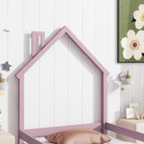 Darrahopens Furniture > Bedroom Pine Wood Floor Bed House Frame for Kids and Toddlers