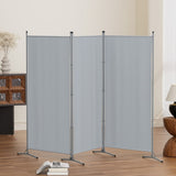 Darrahopens Furniture > Bedroom > Room Dividers Artiss 3 Panel Room Divider Screen 260x180cm Fabric Grey