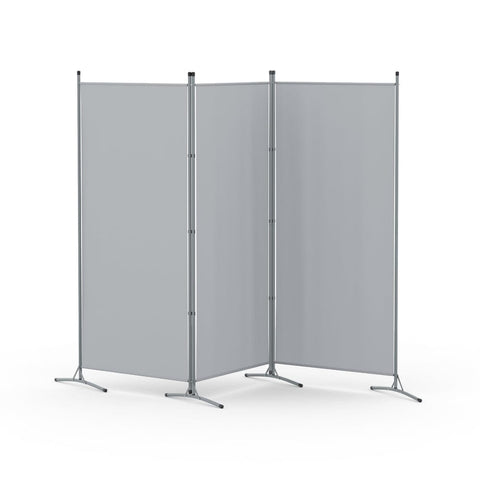 Darrahopens Furniture > Bedroom > Room Dividers Artiss 3 Panel Room Divider Screen 260x180cm Fabric Grey