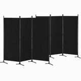 Darrahopens Furniture > Bedroom > Room Dividers Artiss 3 Panel Room Divider Set of 2 Folding Privacy Screen Fabric Room Separator Partition Black In Australia - Darrahopens