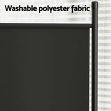 Darrahopens Furniture > Bedroom > Room Dividers Artiss 3 Panel Room Divider Set of 2 Folding Privacy Screen Fabric Room Separator Partition Black In Australia - Darrahopens
