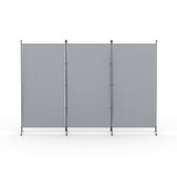 Darrahopens Furniture > Bedroom > Room Dividers Artiss 3 Panel Room Divider Set of 2 Folding Privacy Screen Fabric Room Separator Partition Grey In Australia - Darrahopens