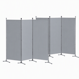 Darrahopens Furniture > Bedroom > Room Dividers Artiss 3 Panel Room Divider Set of 2 Folding Privacy Screen Fabric Room Separator Partition Grey In Australia - Darrahopens