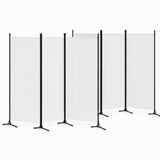Darrahopens Furniture > Bedroom > Room Dividers Artiss 3 Panel Room Divider Set of 2 Folding Privacy Screen Fabric Room Separator Partition White In Australia - Darrahopens