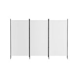 Darrahopens Furniture > Bedroom > Room Dividers Artiss 3 Panel Room Divider Set of 2 Folding Privacy Screen Fabric Room Separator Partition White In Australia - Darrahopens