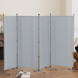 Darrahopens Furniture > Bedroom > Room Dividers Artiss 4 Panel Room Divider Screen 345x180cm Fabric Grey