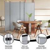 Darrahopens Furniture > Bedroom > Room Dividers Artiss 4 Panel Room Divider Screen 345x180cm Fabric Grey