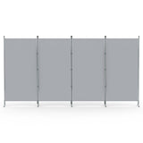 Darrahopens Furniture > Bedroom > Room Dividers Artiss 4 Panel Room Divider Screen 345x180cm Fabric Grey