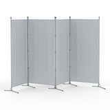 Darrahopens Furniture > Bedroom > Room Dividers Artiss 4 Panel Room Divider Screen 345x180cm Fabric Grey