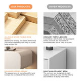 Darrahopens Furniture > Bedroom White Solid Wood Bedside Table Side Table 2 Drawer Intelligent Induction Light Nightstand Cabinet