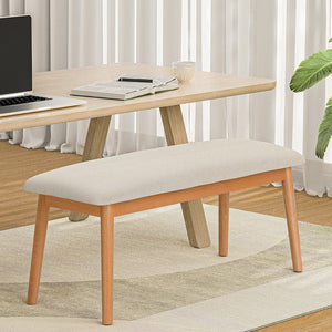Darrahopens Furniture > Dining Artiss Dining Bench Upholstery Seat Stool Chair Cushion Furniture Oak 106cm