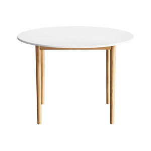Darrahopens Furniture > Dining Artiss Dining Table Round White 108CM Diameter Demi