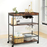 Darrahopens Furniture > Dining Artiss Kitchen Island Rolling Serving Cart