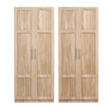 Darrahopens Furniture > Dining > Buffets & Sideboards Artiss 2x Buffet Sideboard Cabinet Pantry Hutch Kitchen Storage Organiser Pine