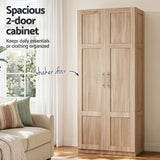Darrahopens Furniture > Dining > Buffets & Sideboards Artiss 2x Buffet Sideboard Cabinet Pantry Hutch Kitchen Storage Organiser Pine