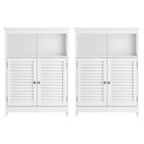 Darrahopens Furniture > Dining > Buffets & Sideboards Artiss 2x Buffet Sideboard Cabinet Server Cupboard Kitchen Bathroom Storage IVOR