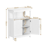 Darrahopens Furniture > Dining > Buffets & Sideboards Artiss 2x Buffet Sideboard Cabinet Server Cupboard Kitchen Bathroom Storage IVOR