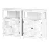 Darrahopens Furniture > Dining > Buffets & Sideboards Artiss 2x Buffet Sideboard Cabinet Server Cupboard Kitchen Bathroom Storage IVOR
