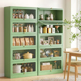 Darrahopens Furniture > Dining > Buffets & Sideboards Artiss 2x Buffet Sideboard Cabinet Storage Cupboard Mesh Doors Metal ELIA Green