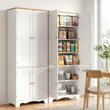 Darrahopens Furniture > Dining > Buffets & Sideboards Artiss 2x Buffet Sideboard Pantry Cabinet Cupboard 6-Tiers Storage Shelves BERNE